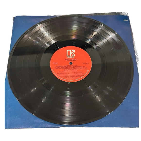 Eddie Rabbitt Step By Step LP Vinyl 1981 - Picture 8 of 10